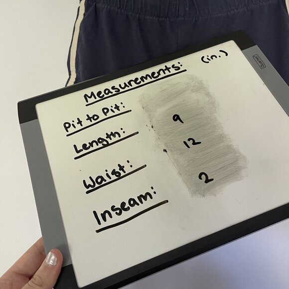 OshKosh Bgosh Girls Athletic Shorts Size 10/10A Navy/Beige Trim Cotton/Poly Blen - Picture 4 of 6